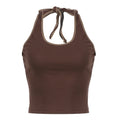 Sexy V-neck halter-D465
