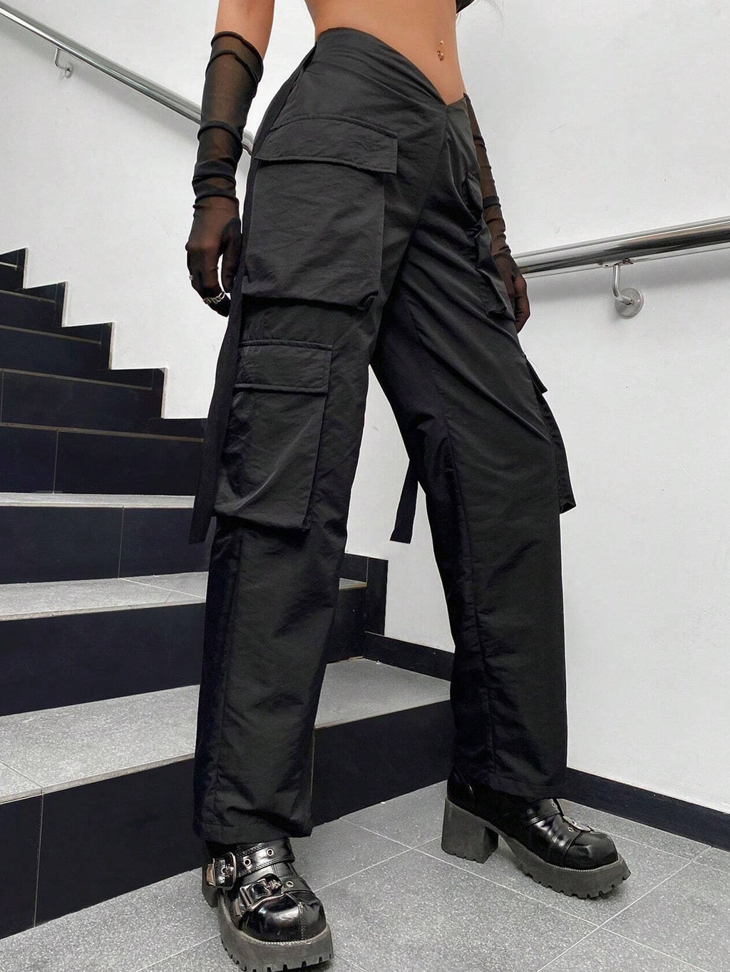 Cargo pants unique design-D561