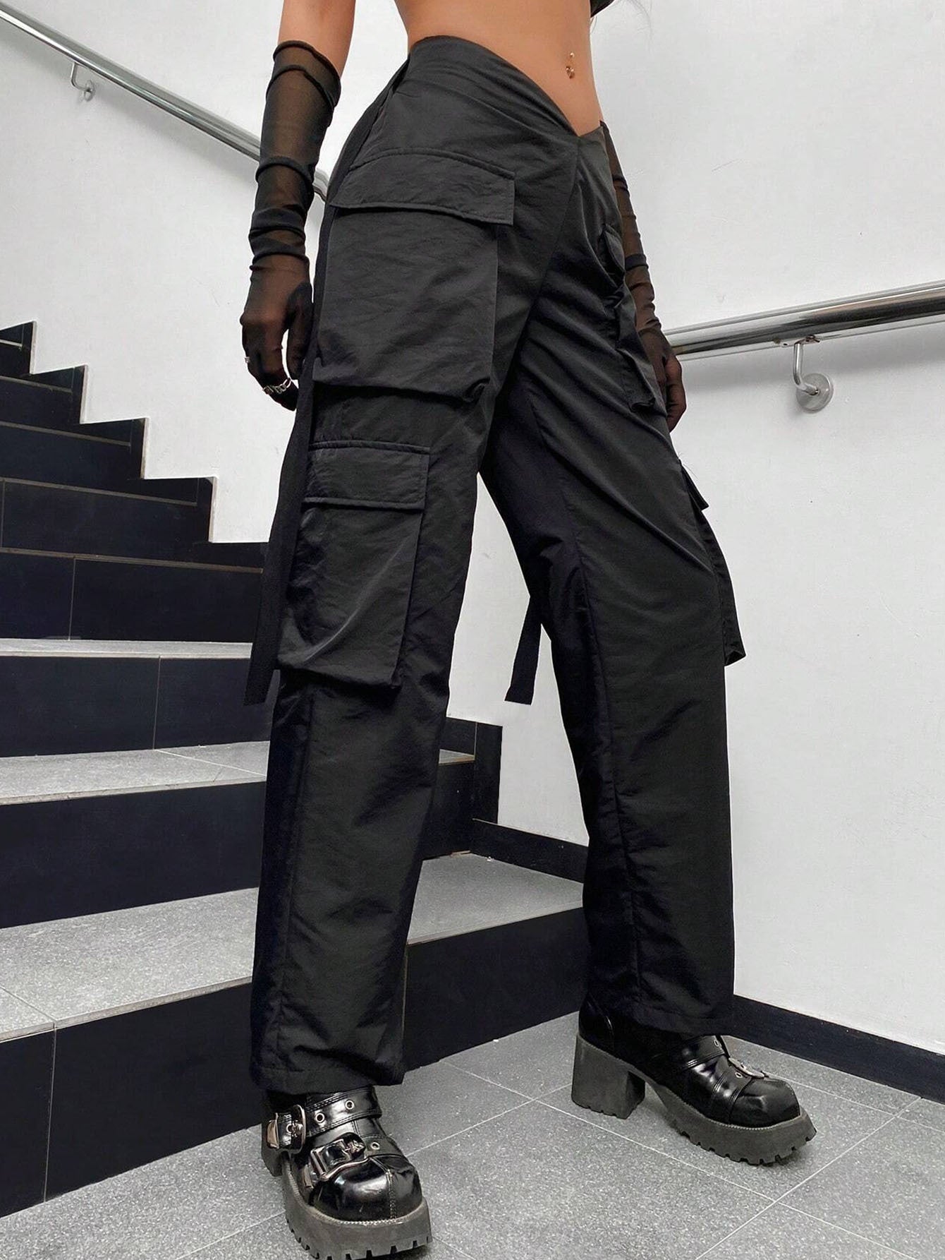 Cargo pants unique design-D561