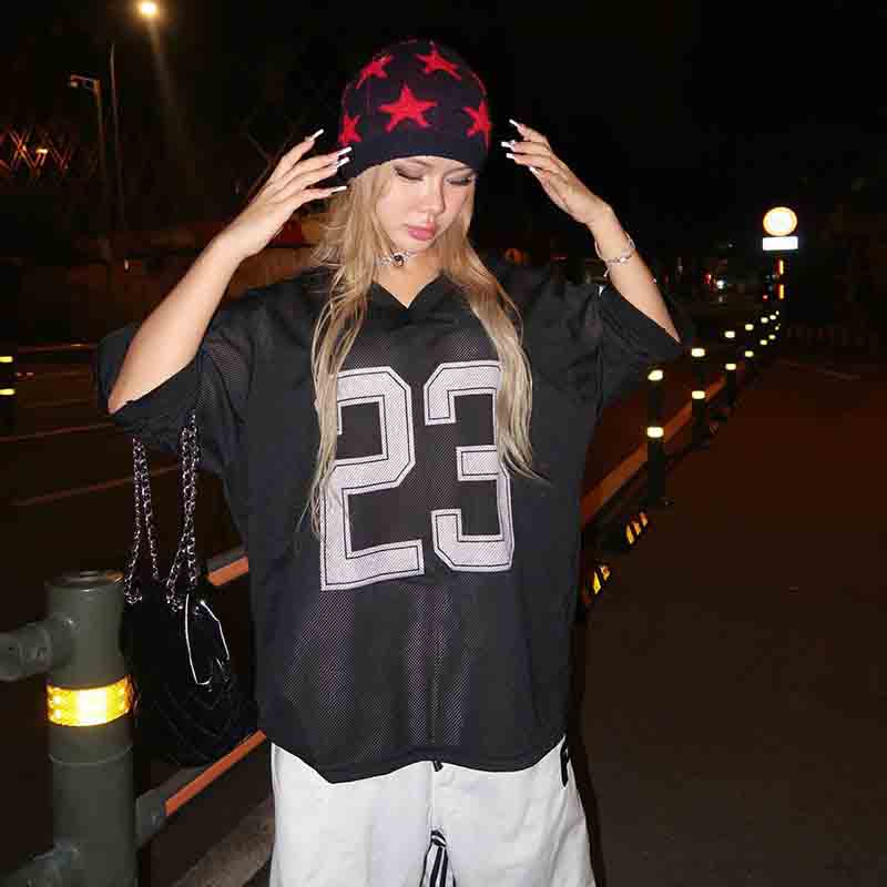 "23" print loose TEE-D405