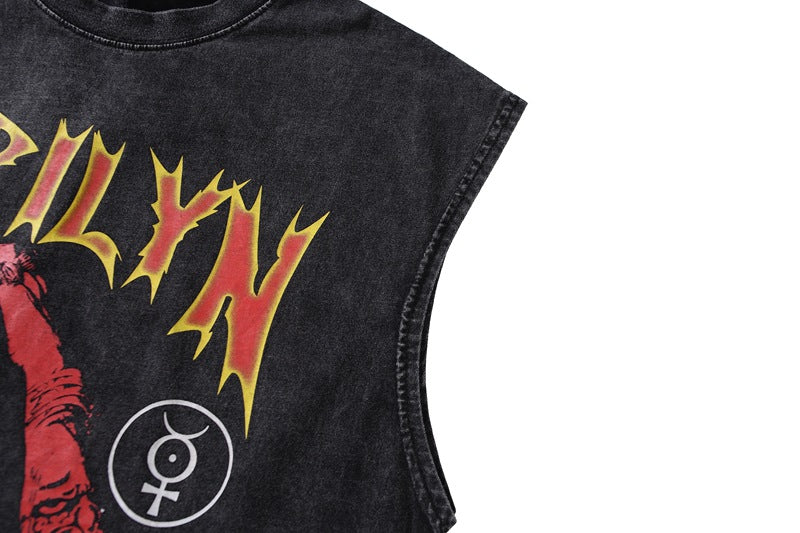 Vintage Reggae Distressed Vest-D454