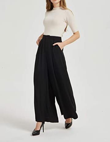 Casual wide-leg pants-D121