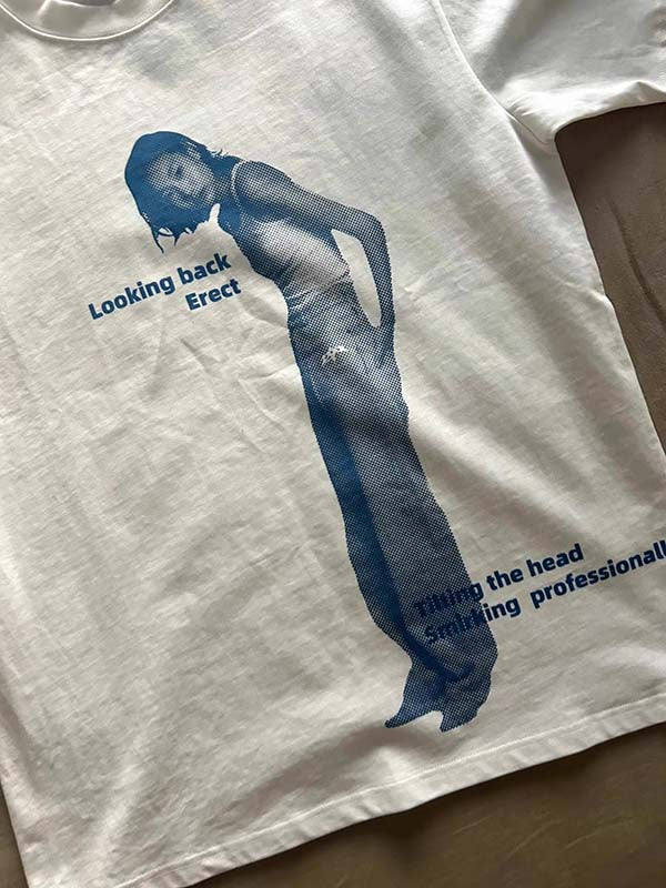 Vintage print TEE-D861