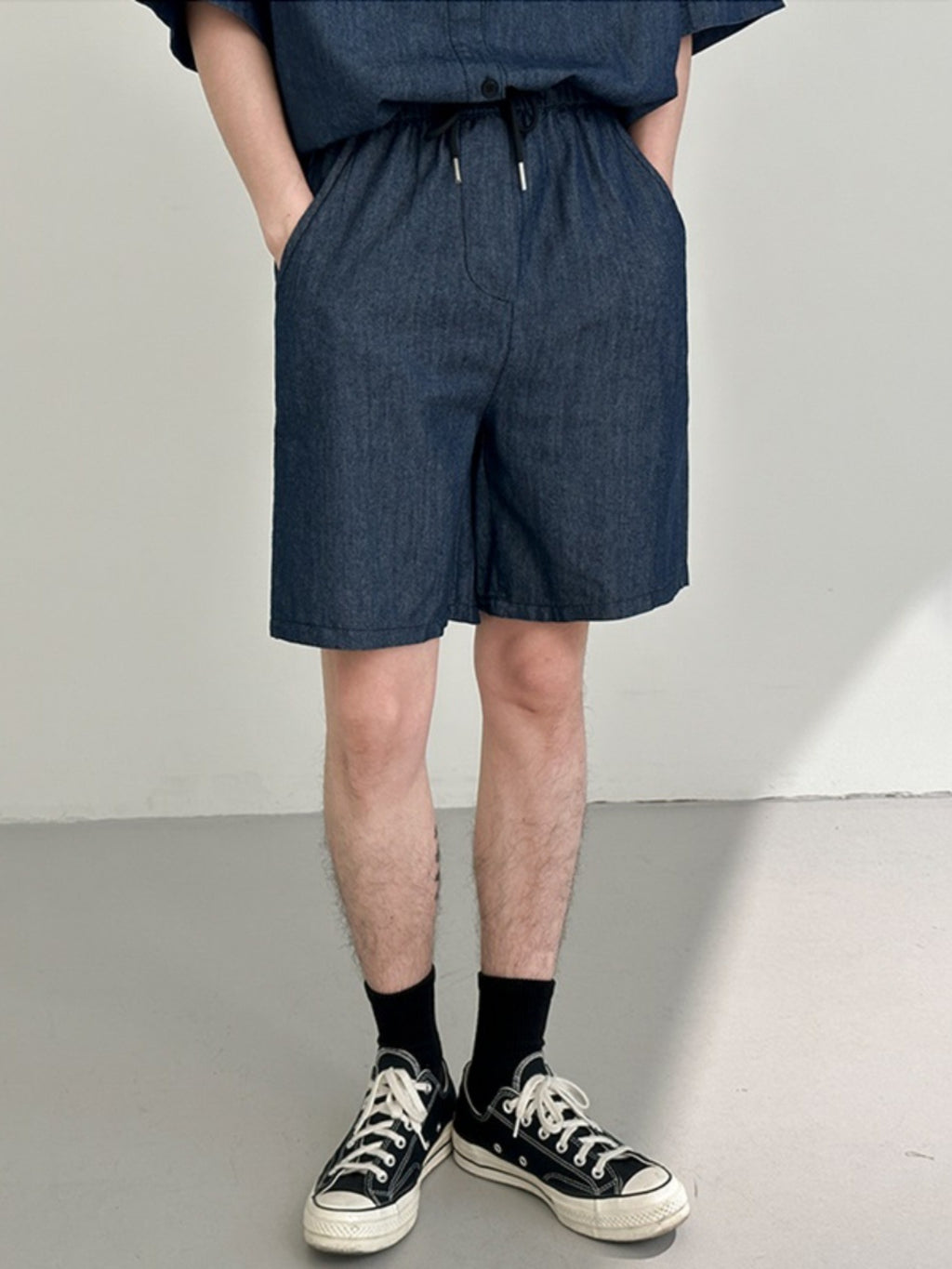 Denim solid suit-D126