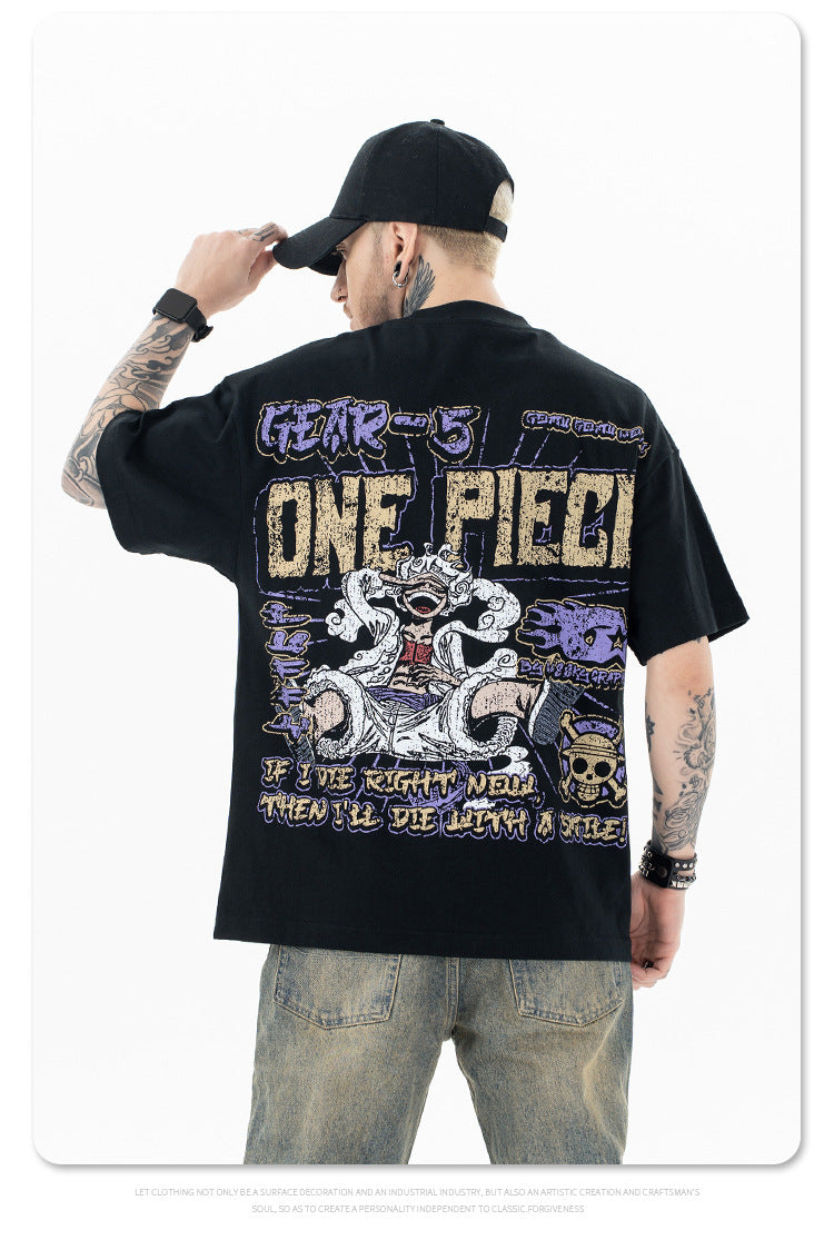 TEE-D523 sobredimensionados de dibujos animados impresos | Inspanda