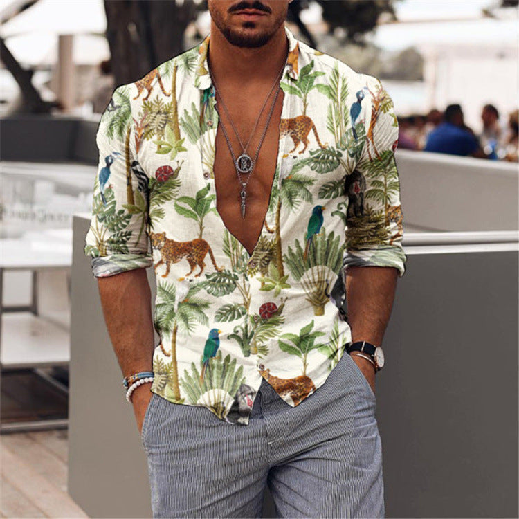 Patterned shirt-D205