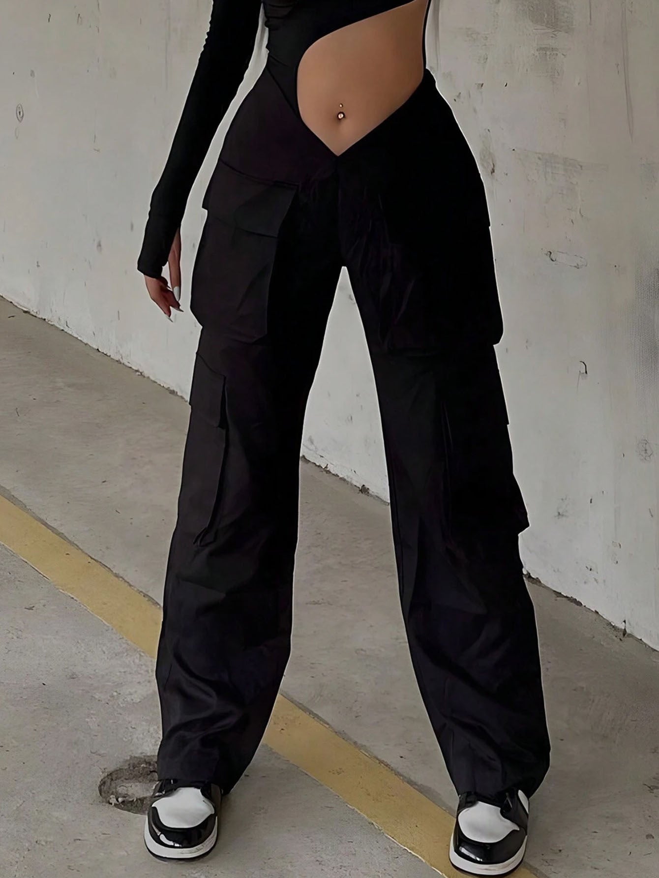Cargo pants unique design-D561