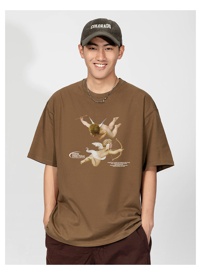 Angel print simple TEE-D570