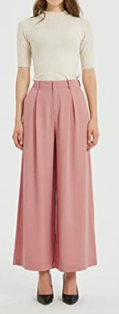 Casual wide-leg pants-D121