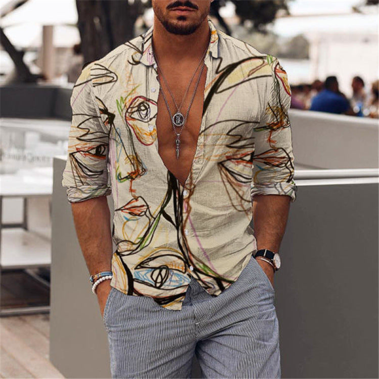 Patterned shirt-D205