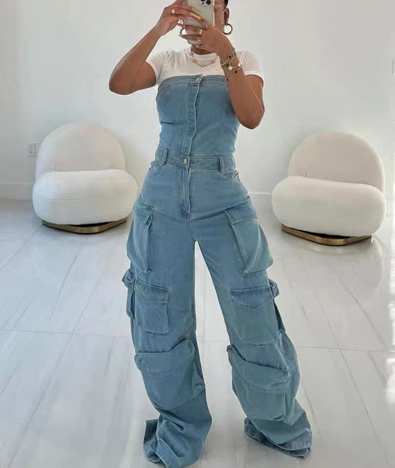 Overalls jeans-D815
