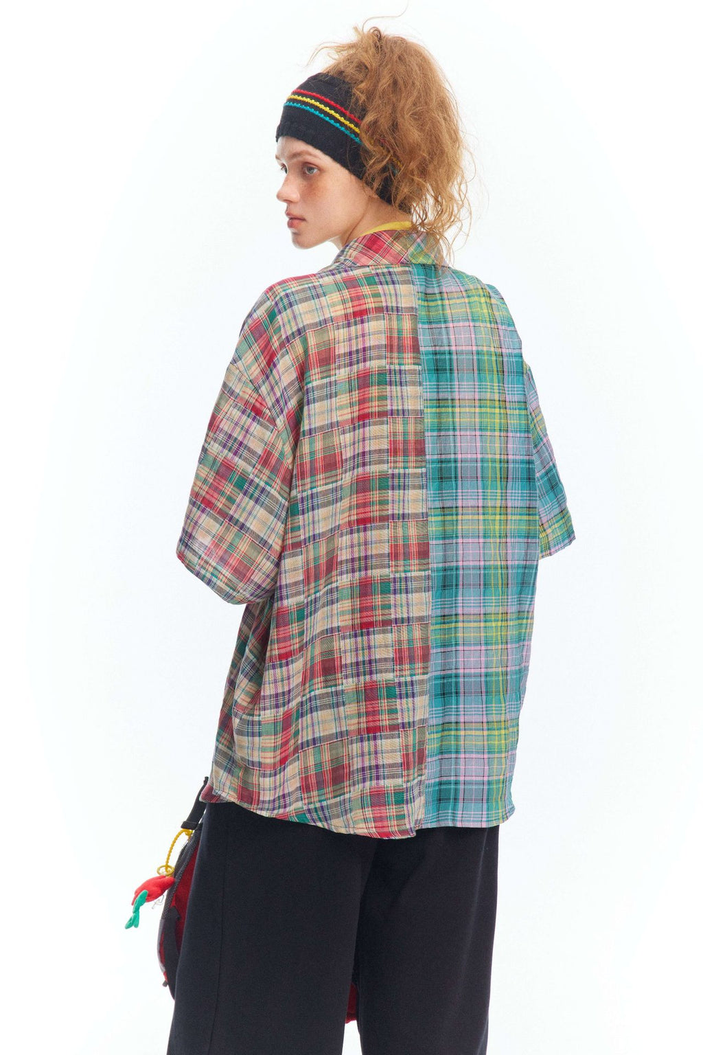 Patchwork shirt-D347