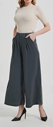 Casual wide-leg pants-D121