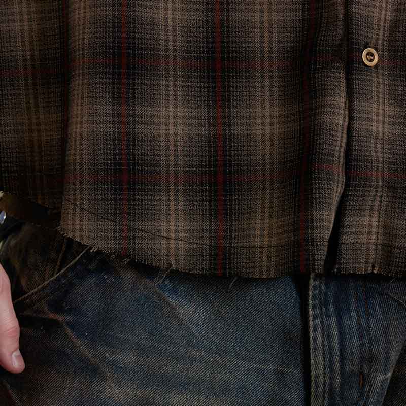 Vintage plaid shirt-D426