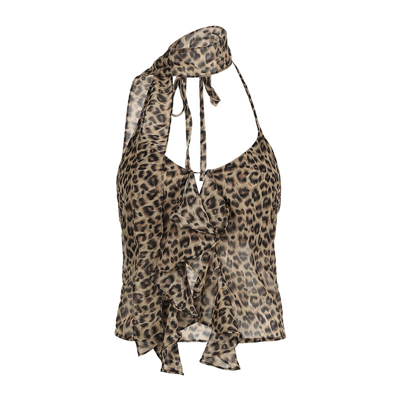Sexy Leopard Print Camisole-D617