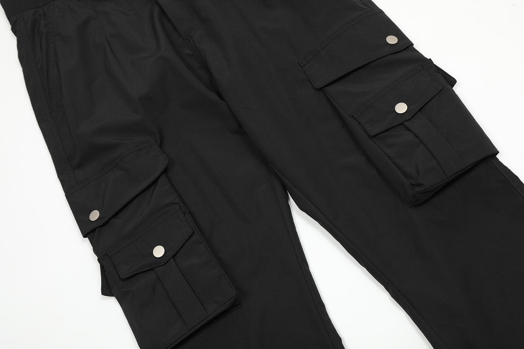 Multi-pocket cargo pants-D531