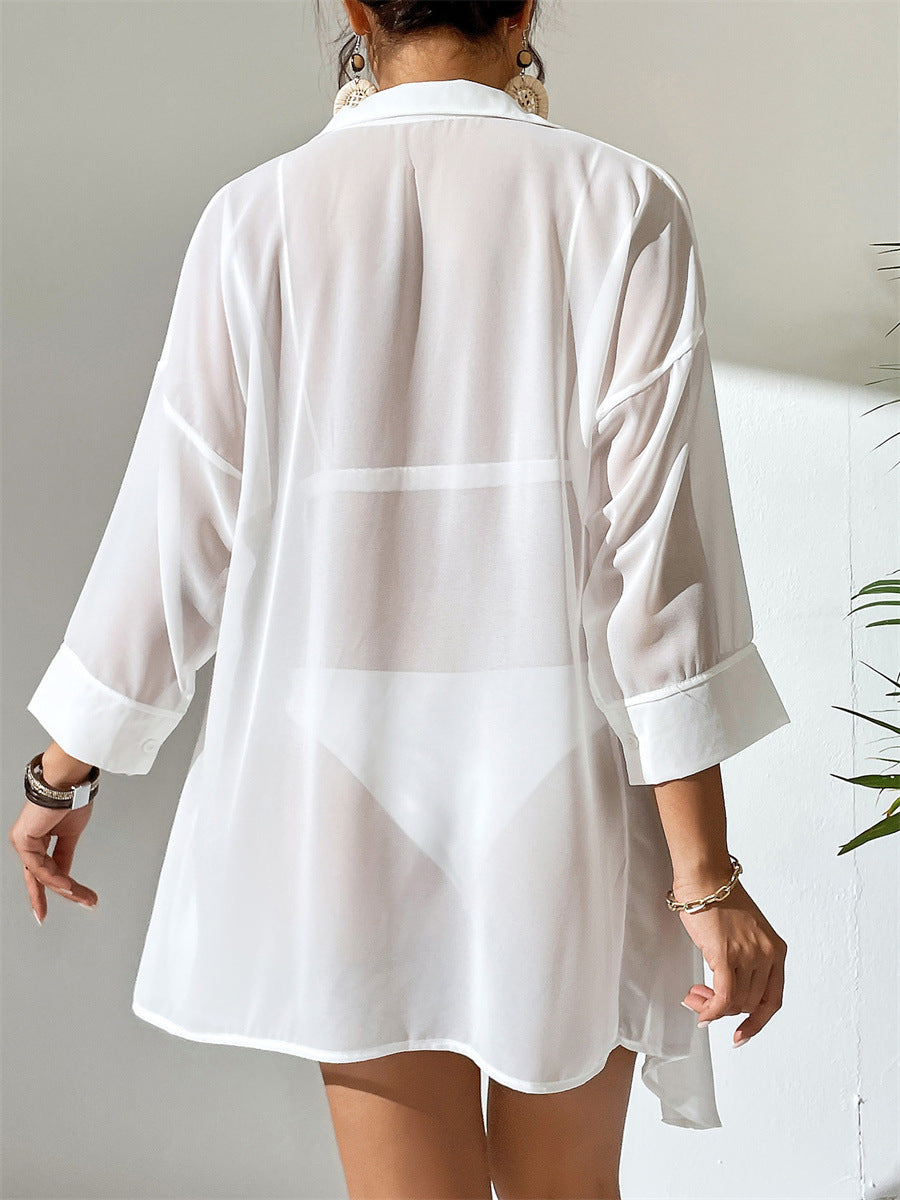 Chiffon shirt-D182