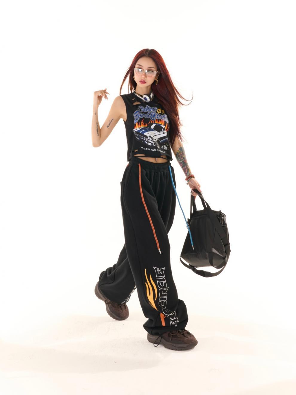 Oversizer design pants-D628