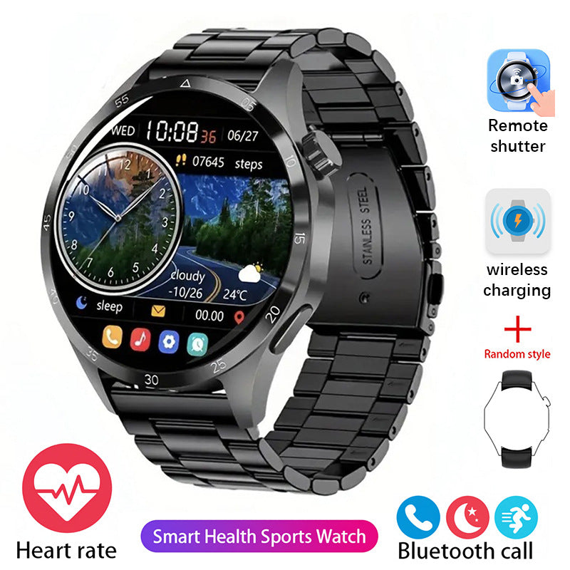 High-end GT4Pro Waterproof Smart Watch Zinc Alloy Round Shape Health Monitoring Professional Fitness Tracker
