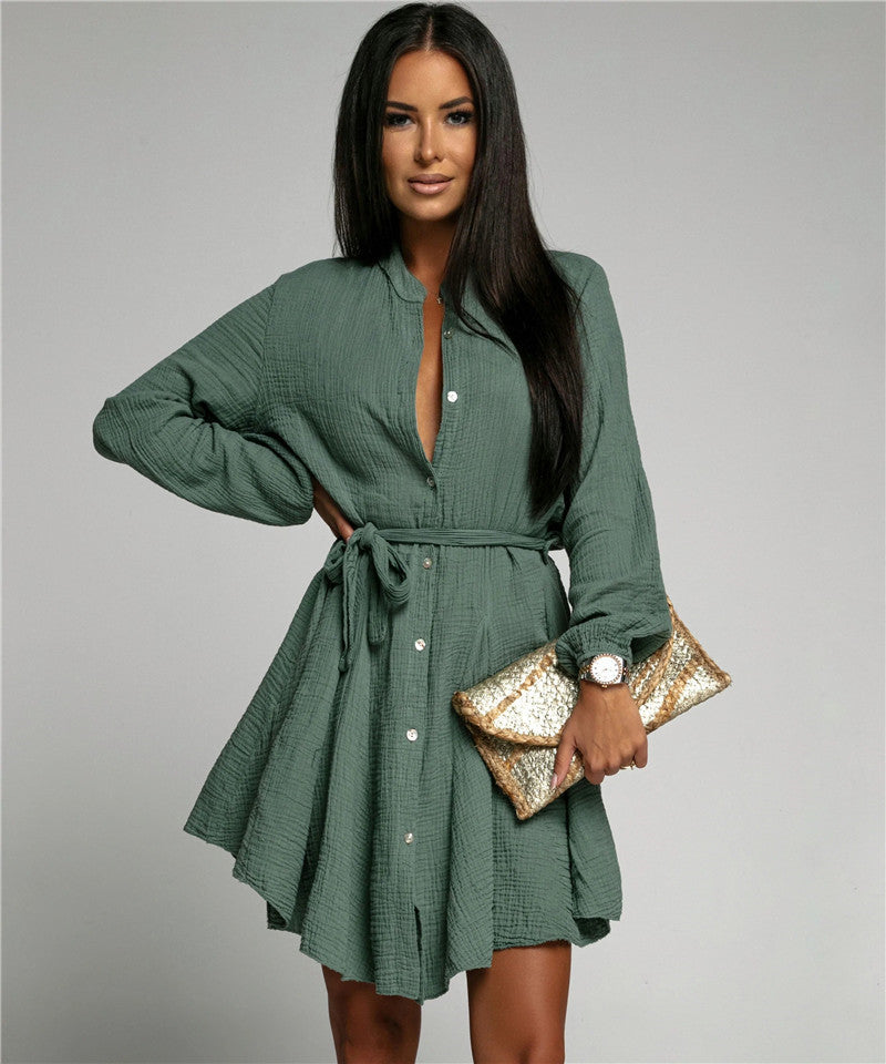 V-neck dress-D158