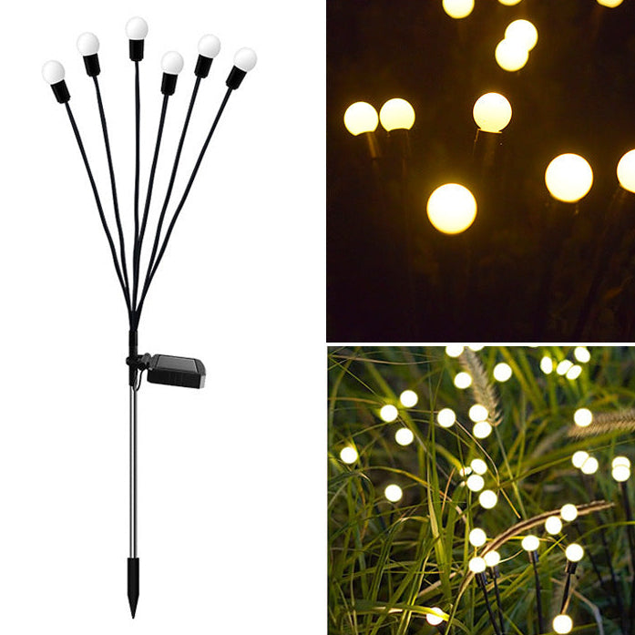 LED solar air-powered Firefly floor lamp outdoor waterproof colored lamp courtyard garden decorative lawn lamp