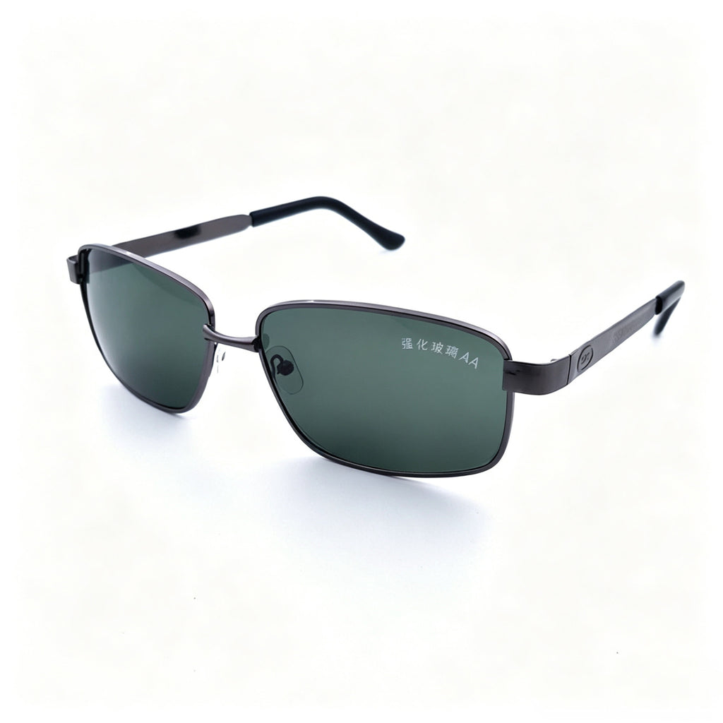 Reinforced glass single beam square sunglasses wholesale driver driving sunglasses anti-Sun cycling men's sunglasses