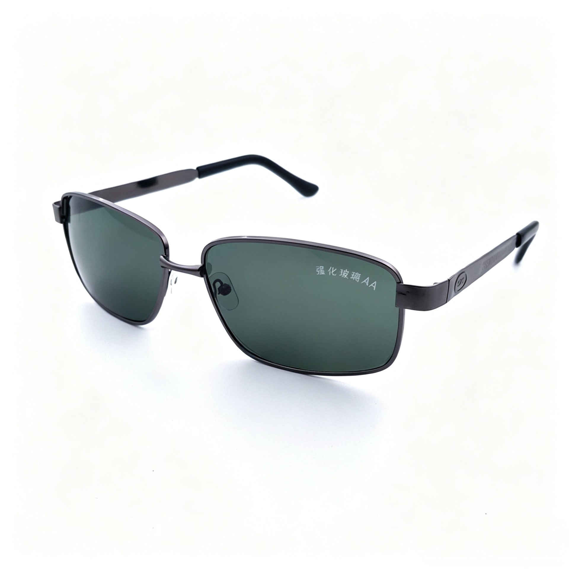 Reinforced glass single beam square sunglasses wholesale driver driving sunglasses anti-Sun cycling men's sunglasses
