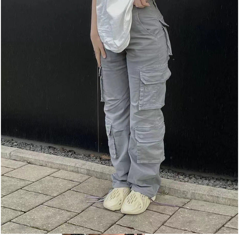 High-waisted overalls-D168