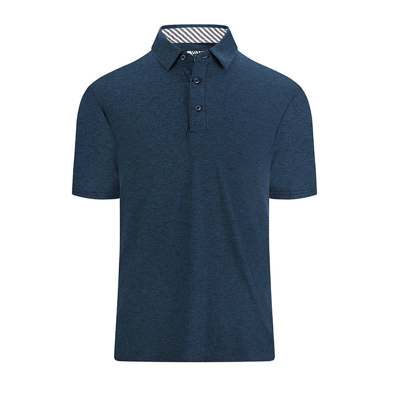 Business button fitted polo-D202