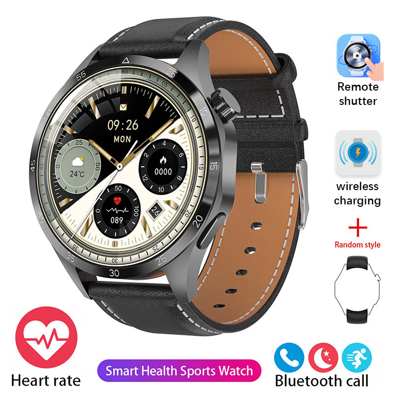 High-end GT4Pro Waterproof Smart Watch Zinc Alloy Round Shape Health Monitoring Professional Fitness Tracker