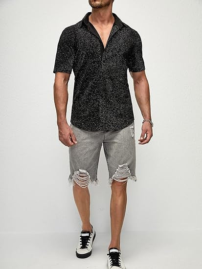 Disco Sequin Shirt-D50