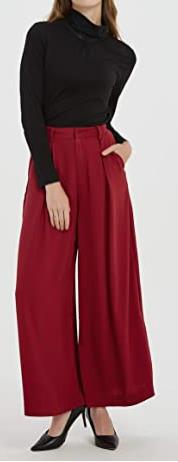 Casual wide-leg pants-D121