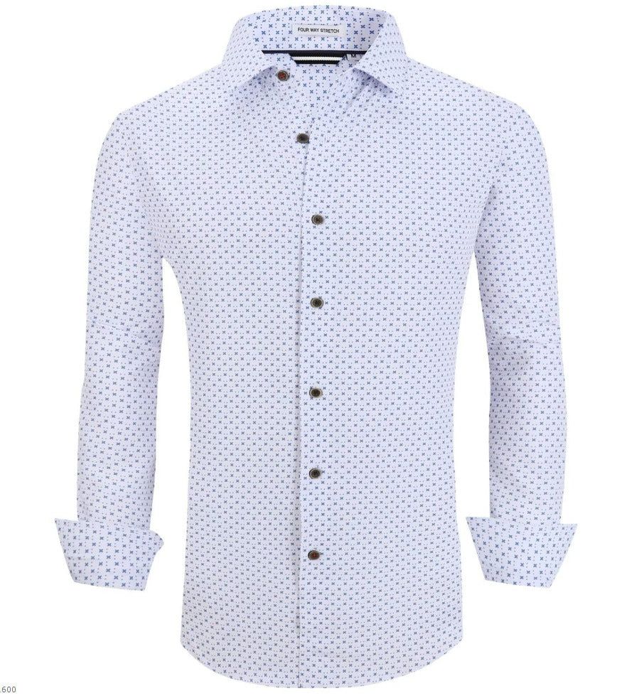 Long-sleeved plaid shirt-D204