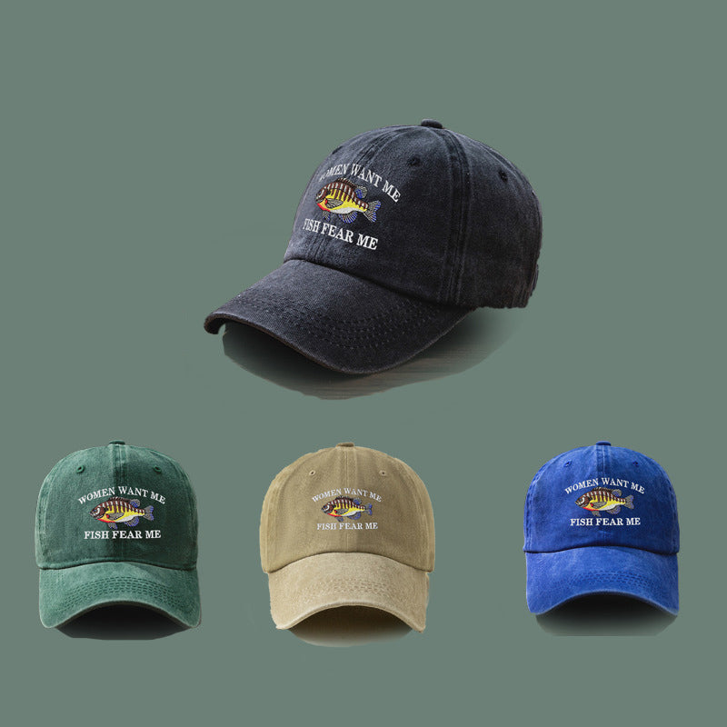 Versatile embroidered baseball cap-D293