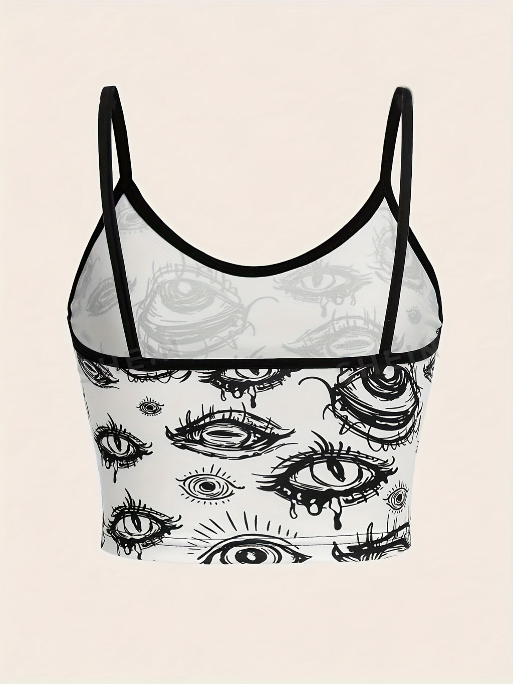Eye cartoon short suspenders-D414