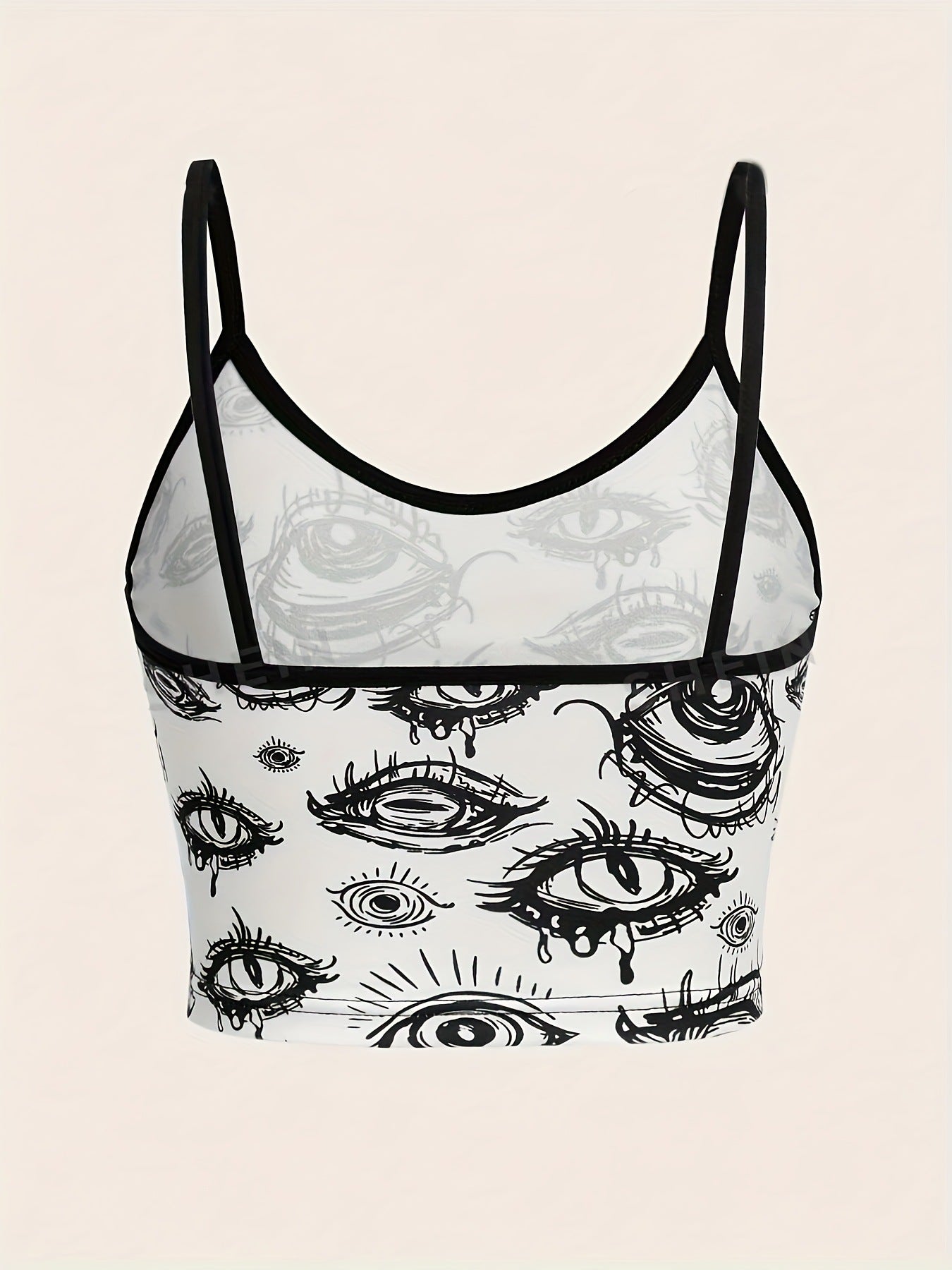 Eye cartoon short suspenders-D414