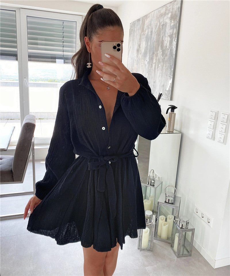 V-neck dress-D158