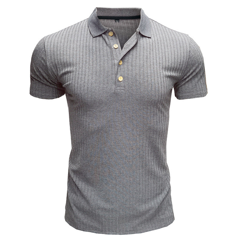 Business button fitted polo-D199