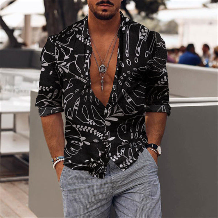 Patterned shirt-D205
