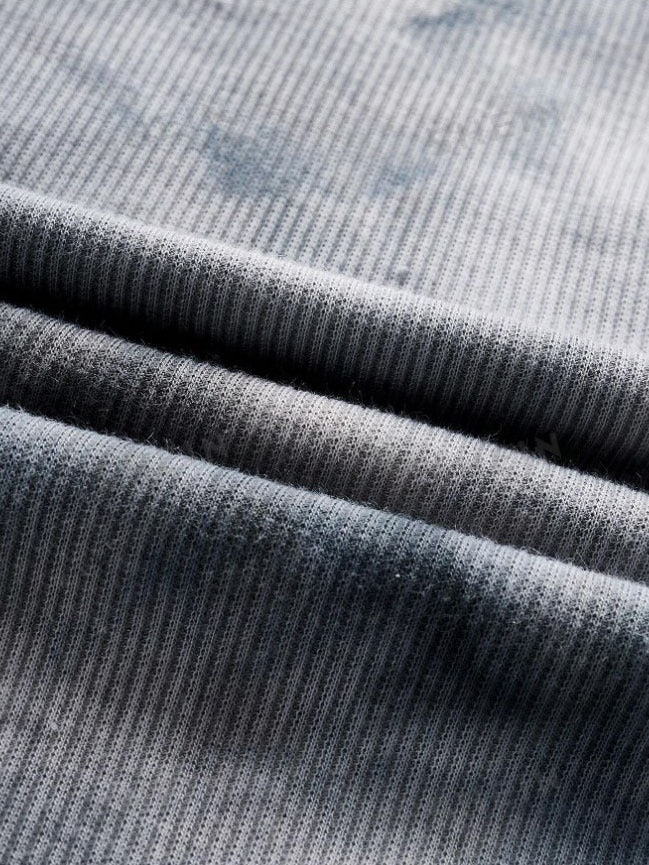 Graphic print vest-D403