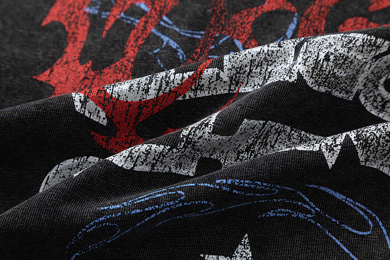 Retro motorcycle print TEE-D481