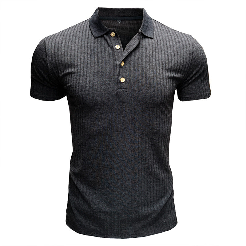 Business button fitted polo-D199