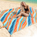Extra large portable beach mat-D248