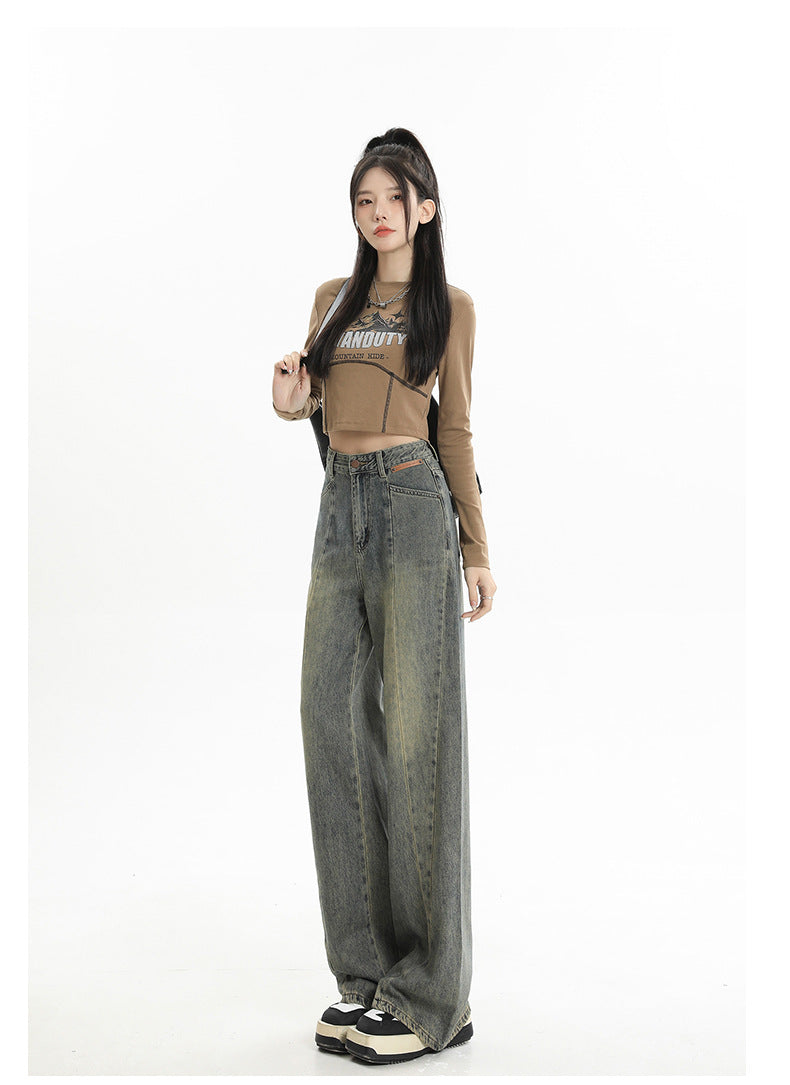 Vintage wide-leg jeans-D811