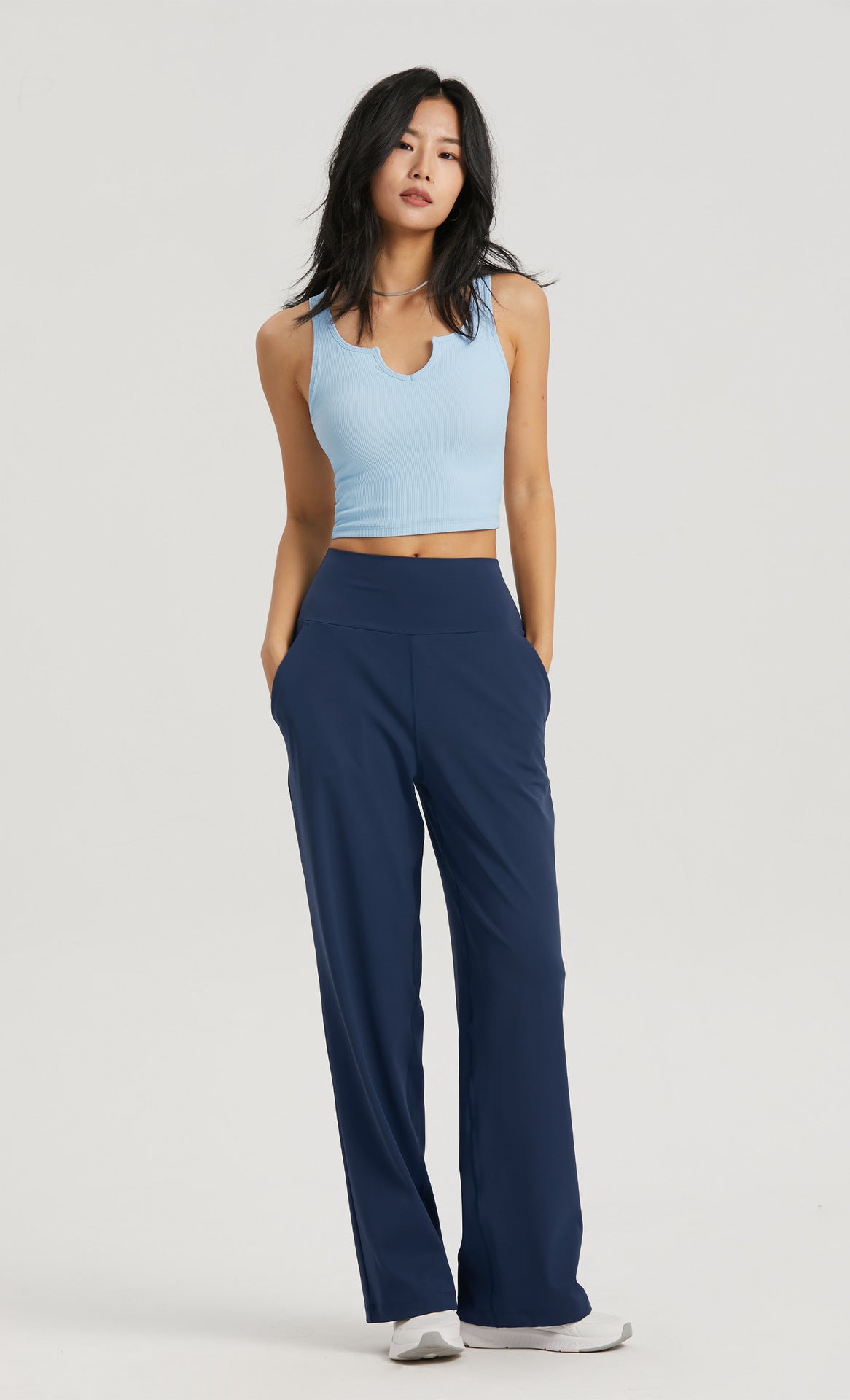 Straight-leg yoga pants-D115