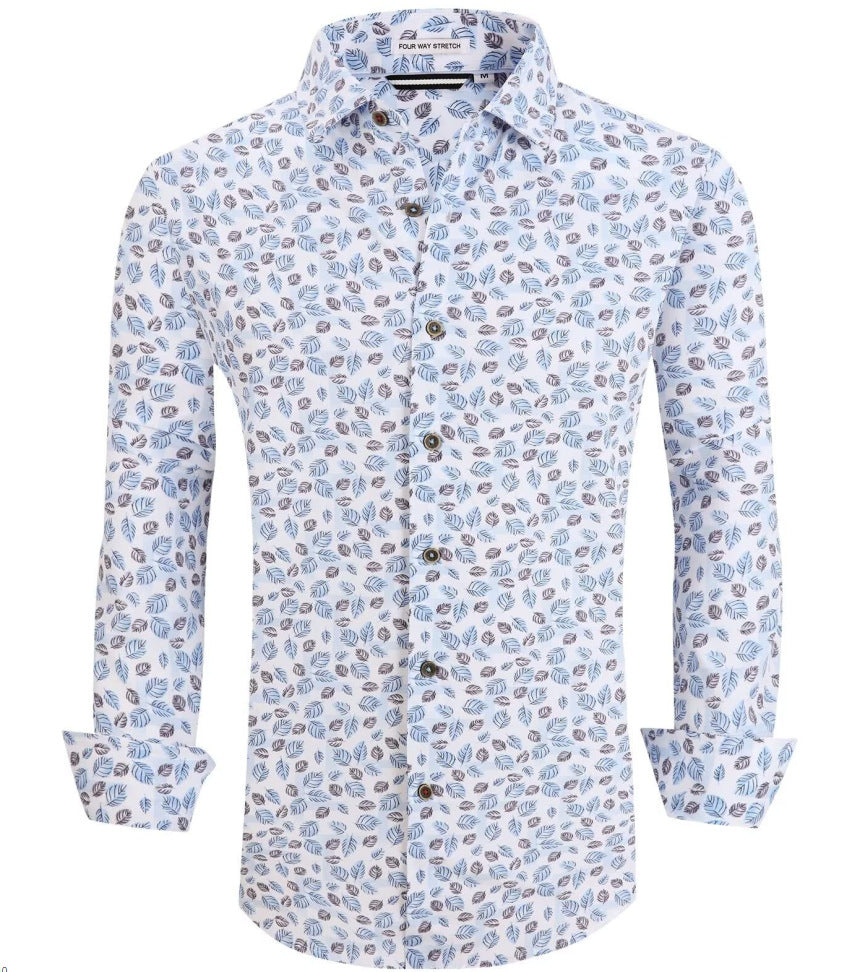 Long-sleeved plaid shirt-D204