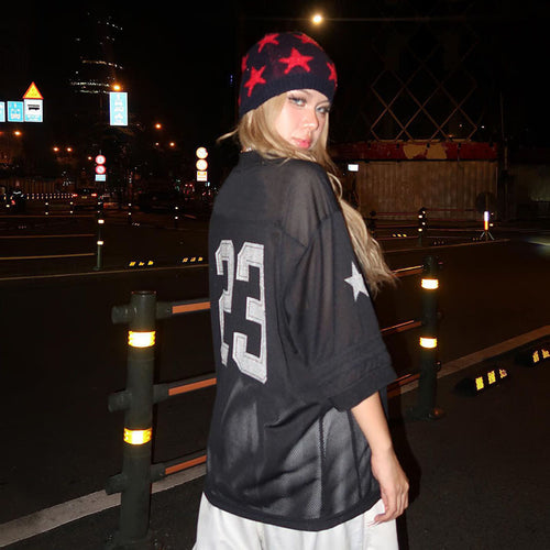 "23" print loose TEE-D405