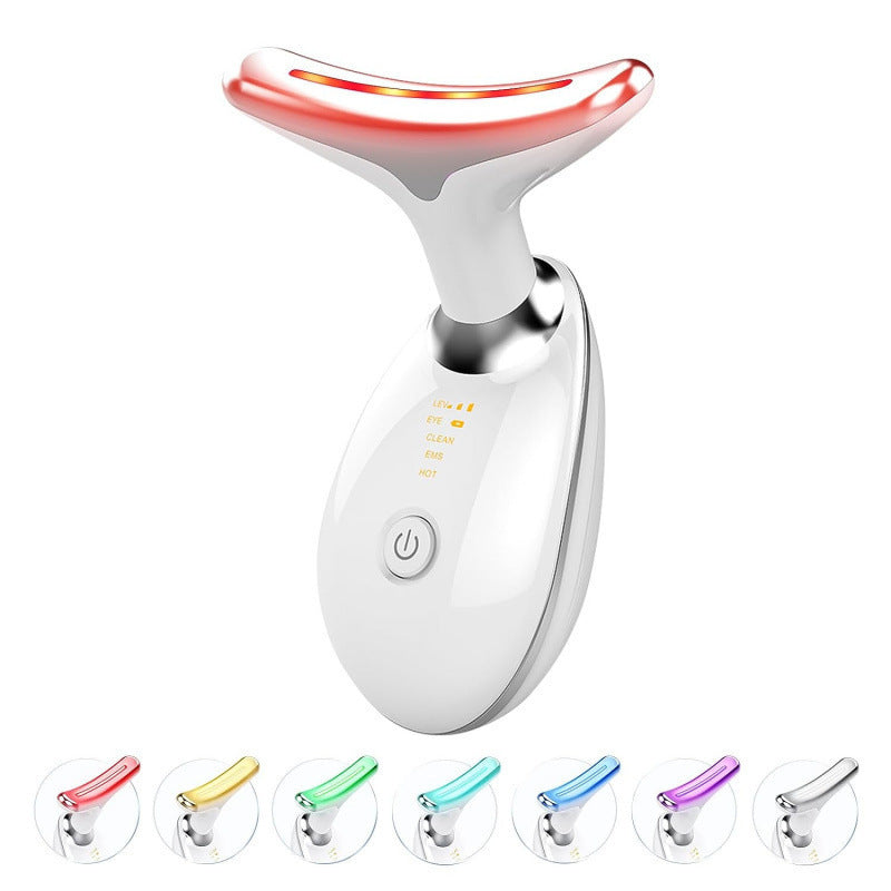 Neck instrument massage neck pattern instrument 7 color introduction instrument vibration beauty instrument v face instrument special small dolphin neck instrument