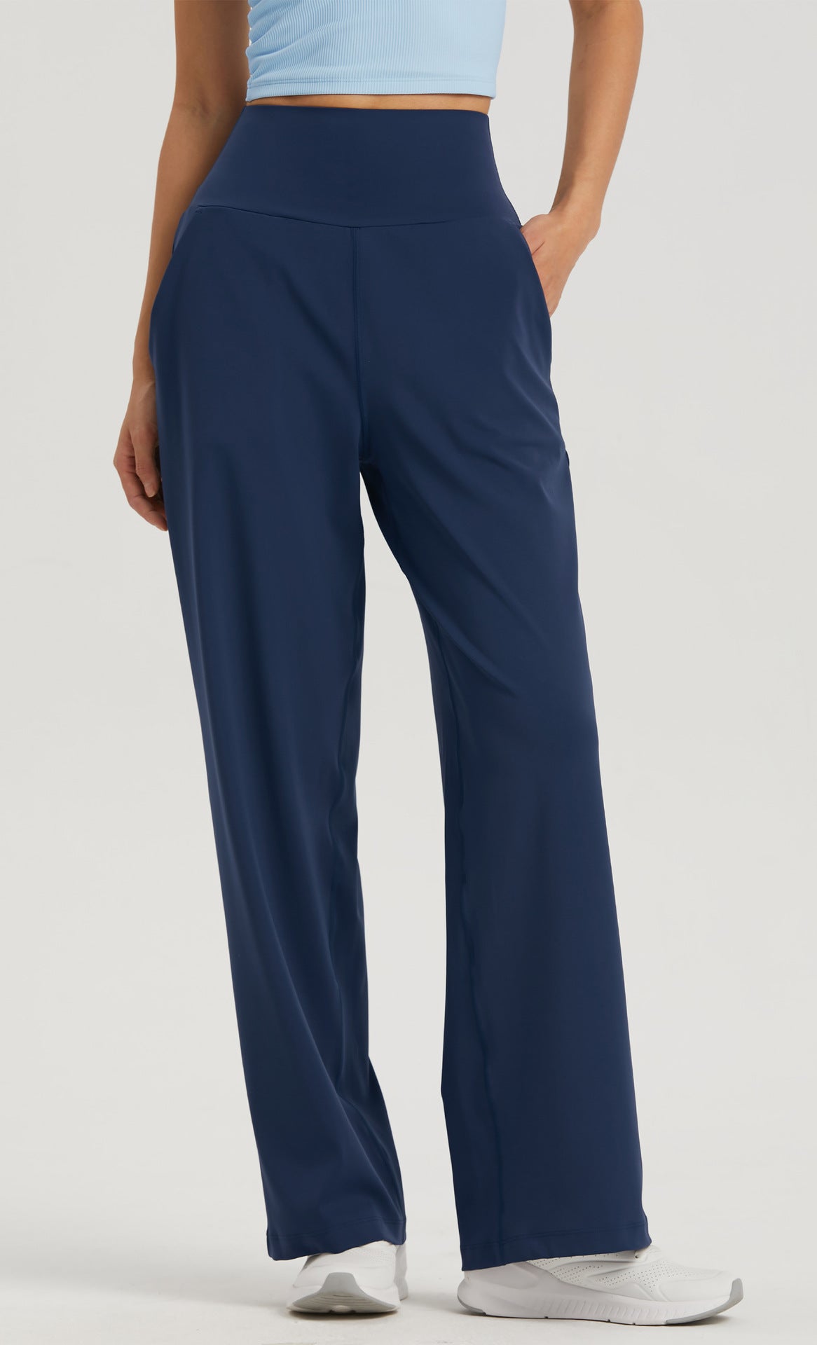 Straight-leg yoga pants-D115