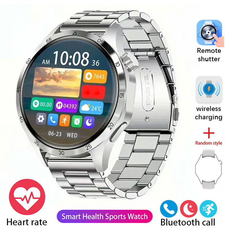 High-end GT4Pro Waterproof Smart Watch Zinc Alloy Round Shape Health Monitoring Professional Fitness Tracker